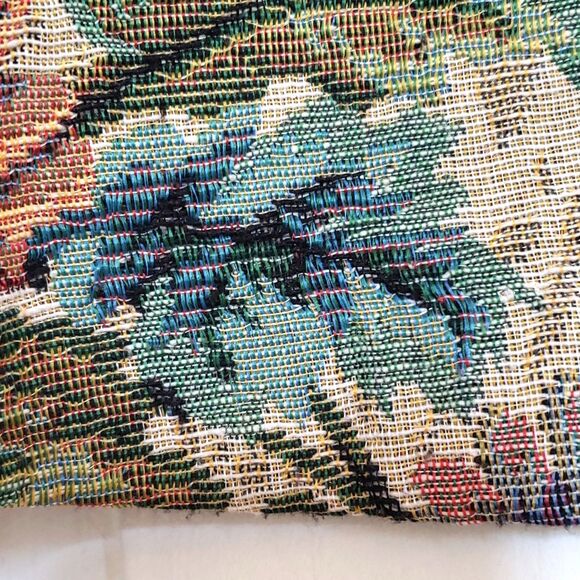 FREE PEOPLE Tapestry Skirt Cream Green Blue Pink - Picture 10 of 14